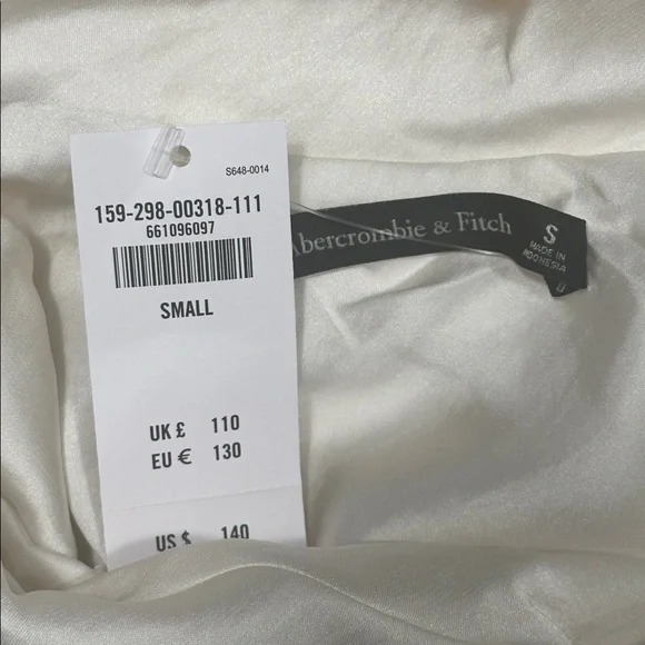 NWT Abercrombie & Fitch Cowl Neck Draped Maxi Dress Sz S - Picture 6 of 9